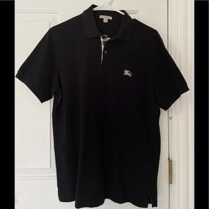 Burberry - Men’s Black Short Sleeve Polo Size M